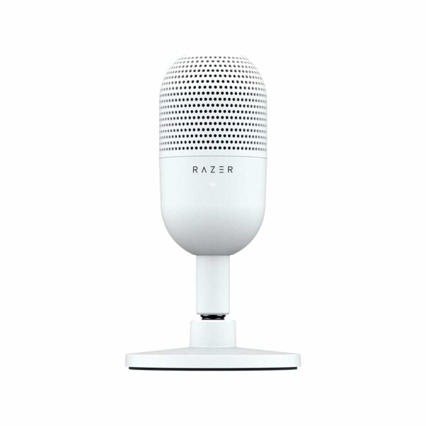 Microfono Gamer Razer Seiren V3 Mini Usb Streaming Supercardioide C/N Sensor Touch Silent White