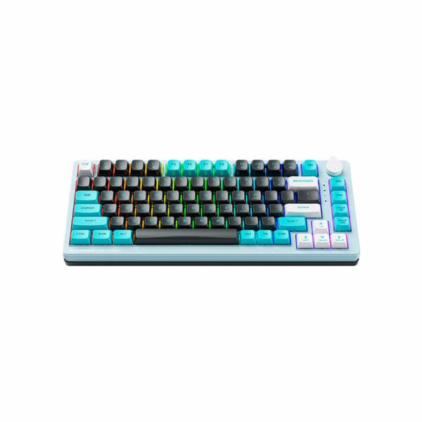 Teclado Gamer Machenike K600T B82 Tri-Mode Rgb G.R Silver Linear Switch Blue - Imagen 2