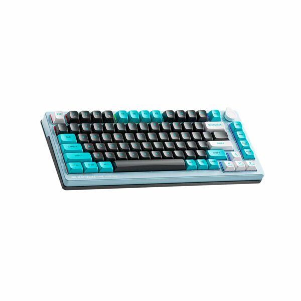 Teclado Gamer Machenike K600T B82 Tri-Mode Rgb G.R Silver Linear Switch Blue - Imagen 3