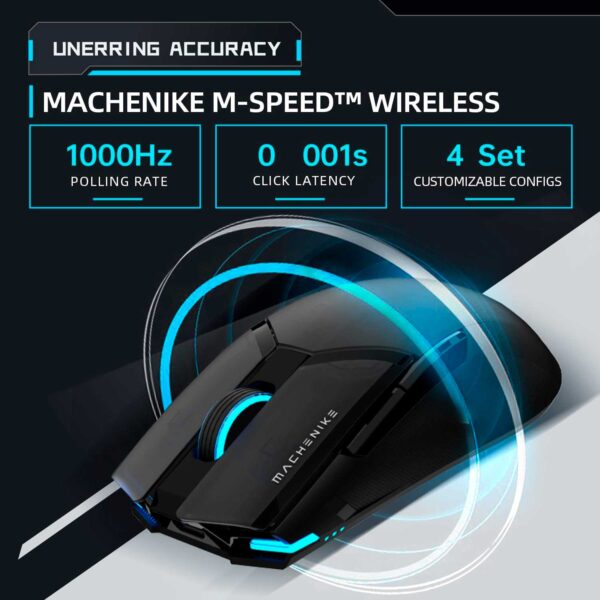 Mouse Gamer Machenike M7 Pro Dual 3395 Black - Imagen 3