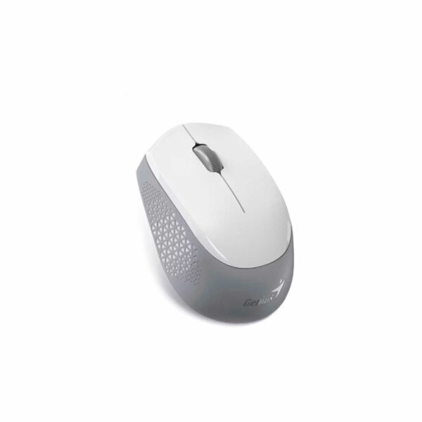 Mouse Genius Nx-8000S Bt Wireless/Bluetooth Blueeye Silent Ergonomico White/Grey - Imagen 2