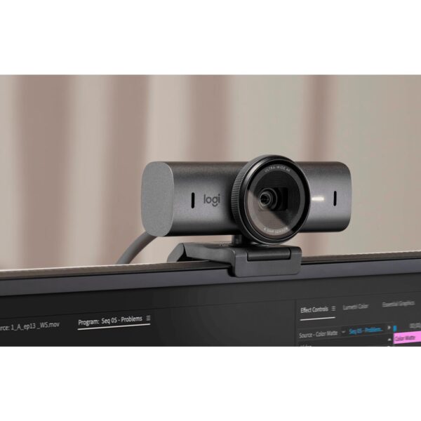 Camara Logitech Mx Brio Pro 700 Ultra Hd 4K Usb-C Black - Imagen 4