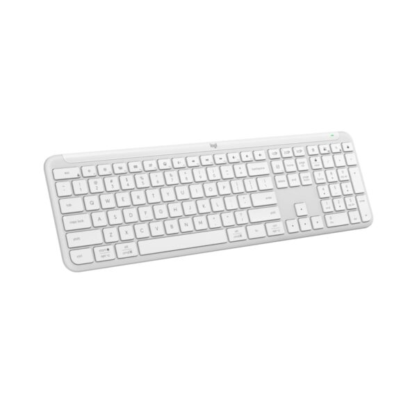 Teclado Logitech Signature Slim Silent K950 Wireless Bolt/Bluetooth Sp White - Imagen 2