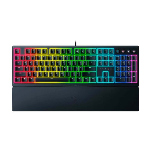 Teclado Gamer Razer Ornata V3 Mecha Membrane Low Profile 10 Zonas Sp Chroma Black