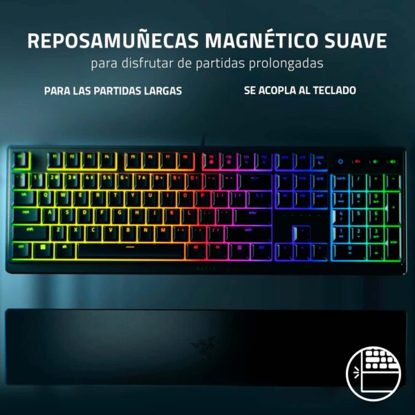 Teclado Gamer Razer Ornata V3 Mecha Membrane Low Profile 10 Zonas Sp Chroma Black - Imagen 6