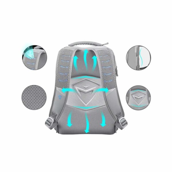Mochila Machenike B500 17'' Silver - Imagen 3