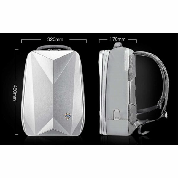 Mochila Machenike B500 17'' Silver - Imagen 4