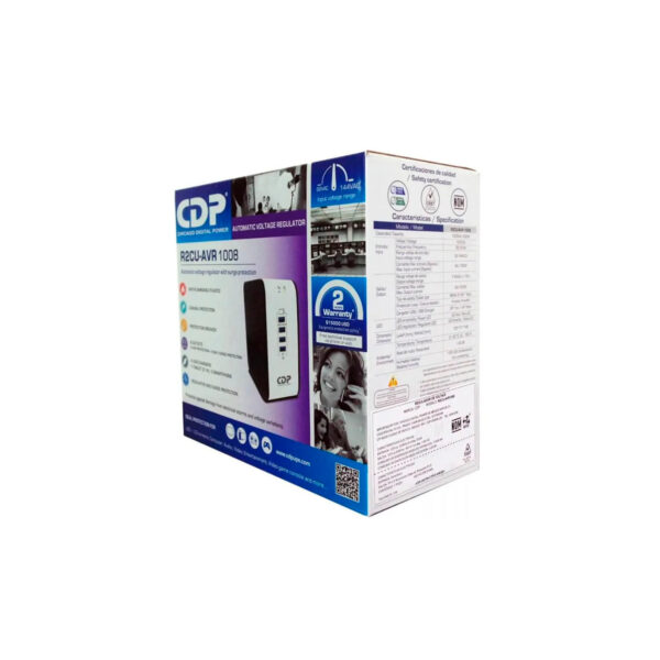 Estabilizador CDP R2Cu-Avr1008i 1000Va/500W 8 Salidas 4 Puertos - Imagen 4