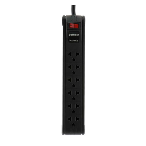 Regleta Forza Ps-1006b Strip 110/220V 6-Univ Nema 10 Foot Cable-Black - Imagen 2