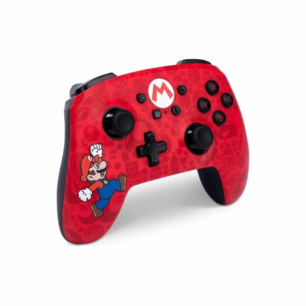 Mando Pro PowerA Wireless Nintendo Switch Here We Go Mario - Imagen 2