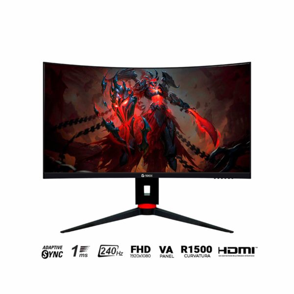 Monitor Gaming Teros Te-2764G 27" Curvo Va Fhd 240Hz 1Ms Adaptive Sync - Imagen 2