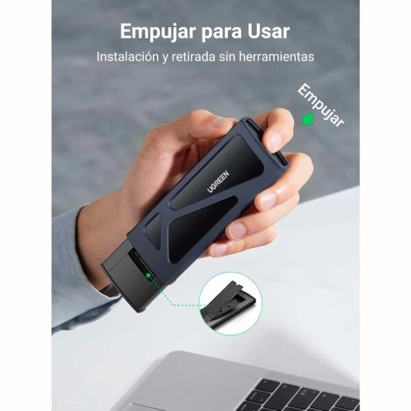 Case Para Disco M2 PCIe NVMe a USB C y A Ugreen CM578-15512 - Imagen 4