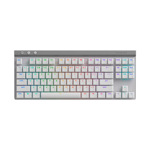 Teclado Gamer Logitech G515 Tkl Lightspeed/Bt Lightsync Rgb White