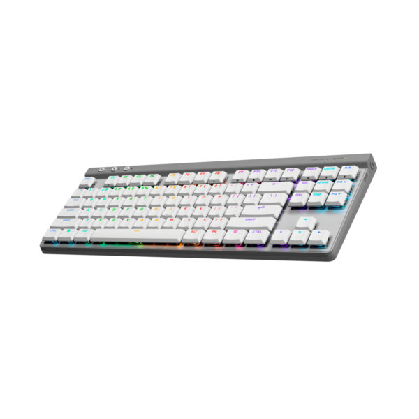 Teclado Gamer Logitech G515 Tkl Lightspeed/Bt Lightsync Rgb White - Imagen 4