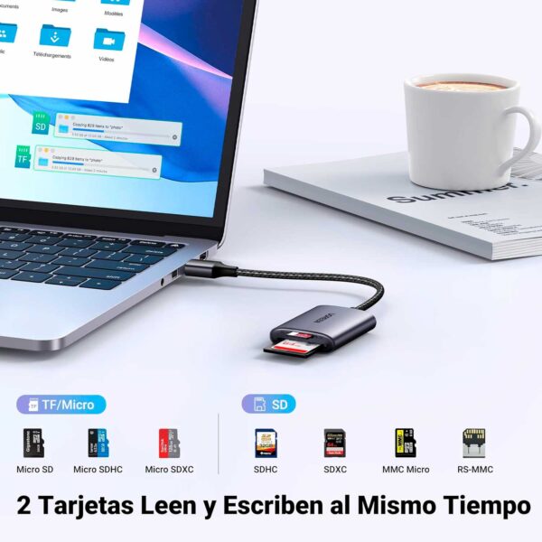 Lector de Memorias Ugreen SD/TF Cable USB-A 3.0 Cm401|80887 - Imagen 3