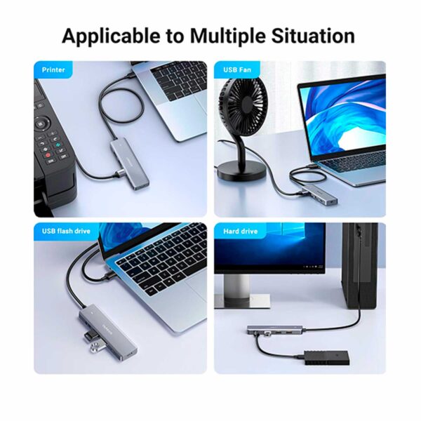Adaptador Hub Ugreen 4 Port Usb 3.0 Hub Cm219-15920 - Imagen 4