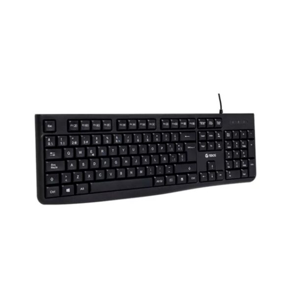 Teclado Multimedia Teros-USB TE-4067S Bk Black - Imagen 3