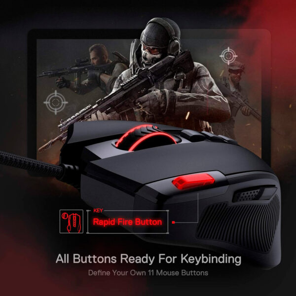 Mouse Gamer Redragon Predator M612 Black - Imagen 4