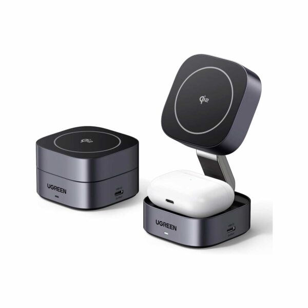 Cargador Ugreen inalámbrico Magsafe 2 en 1 Fast Wireless W702 35316