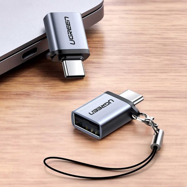 Adaptador Ugreen USB-C macho a USB-A hembra UGREEN US270 (50283) - Imagen 2