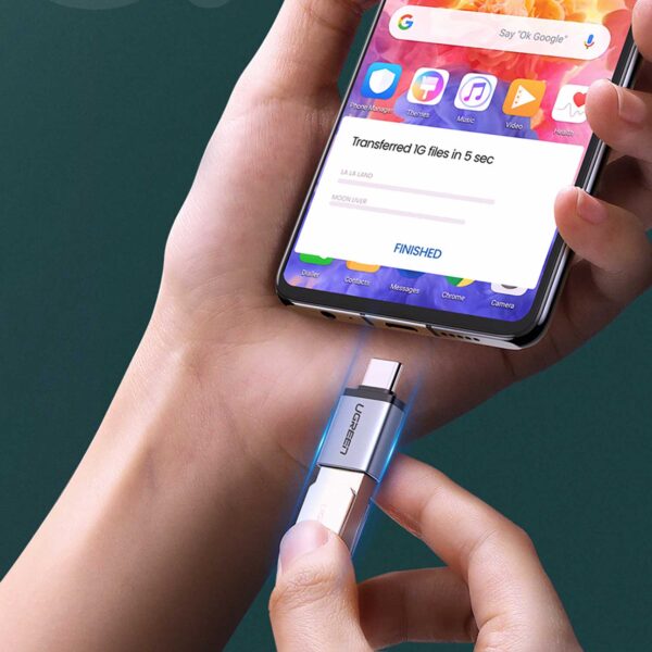 Adaptador Ugreen USB-C macho a USB-A hembra UGREEN US270 (50283) - Imagen 3