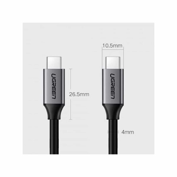 Cable Ugreen USB-C 3.2 Nickel Plating Aluminum Shell de 1.5M US161 50751 - Imagen 2