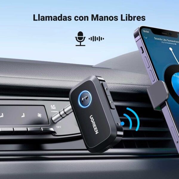 Adaptador Ugreen Bluetooth 5.3 Para Auto 3.5mm CM956 (90748) - Imagen 2