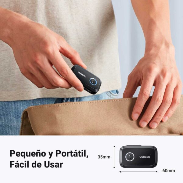 Adaptador Ugreen Bluetooth 5.3 Para Auto 3.5mm CM956 (90748) - Imagen 6