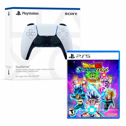 Mando Dualsense Blanco Ps5 + Dragon Ball Sparking Zero Ps5