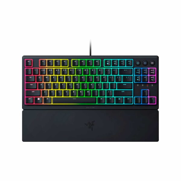 Teclado Gamer Razer Ornata V3 Tkl Mecha Membrane Low Profile 8 Zonas Us Chroma Black