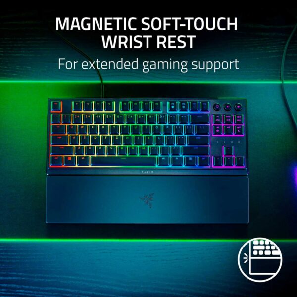 Teclado Gamer Razer Ornata V3 Tkl Mecha Membrane Low Profile 8 Zonas Us Chroma Black - Imagen 6