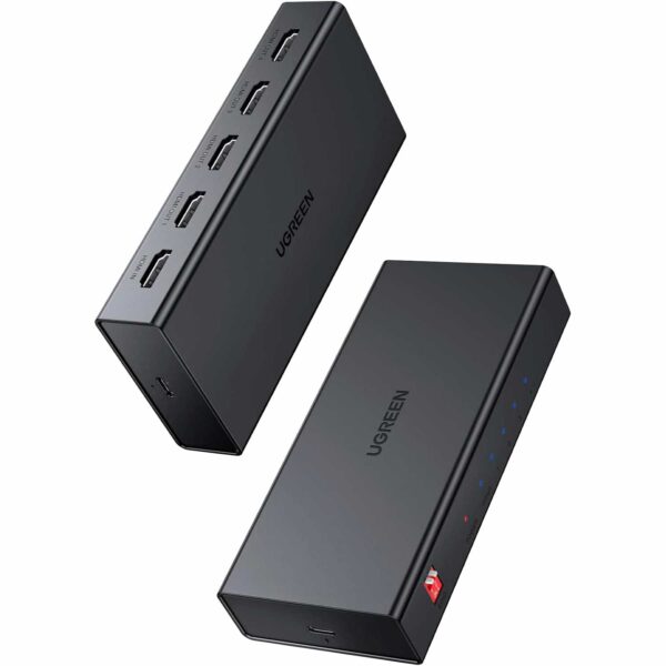 Splitter de Video HDMI UGREEN de 4 puertos 4K 60Hz-Black CM570 (90514) - Imagen 2