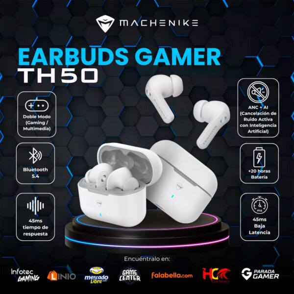 Audifonos Machenike Th50 Anc Earbuds In-Ear - Imagen 4