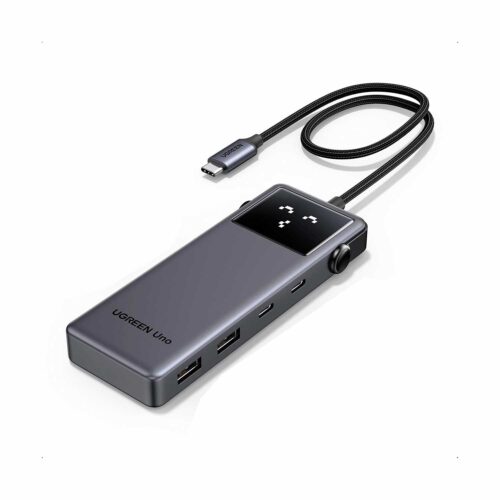 Adaptador Ugreen 6-en-1 1xHDMI 2xUSB-C 2xUSB-A 1xUSB-C Power Chager 100W Cm888 35998