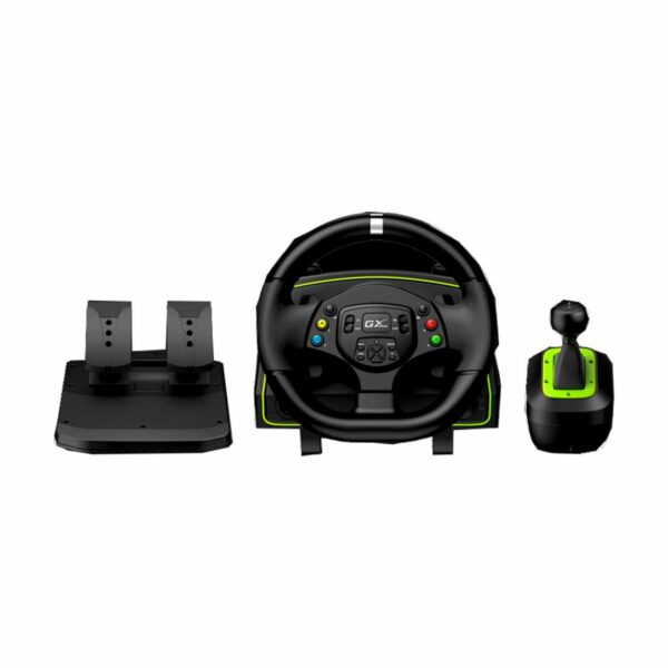 Timon C/Pedal + Palanca Genius Gx Speed Master X2 Dual Motor Vibration 1080° Playstation 4 Pc - Imagen 2