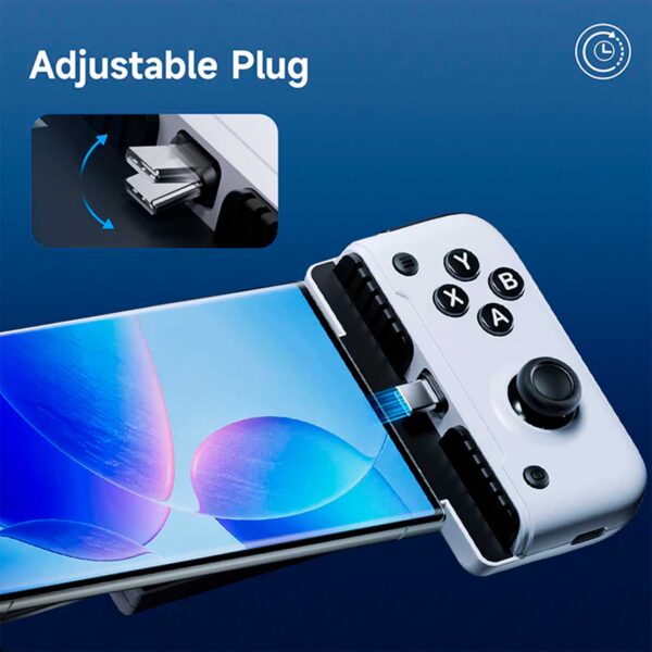 Gamepad Easysmx M05 Mobile Gaming Controller White Tipo-C Vibrador - Imagen 3