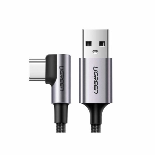 Cable Ugreen USB-C A Usb-A 3.0 Angulo 90° Longitud 2M Carga Rapida-50942