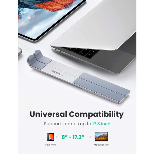 Soporte portátil Ugreen para laptop de 8" a 17.3" Metal Silver (40289) - Imagen 2