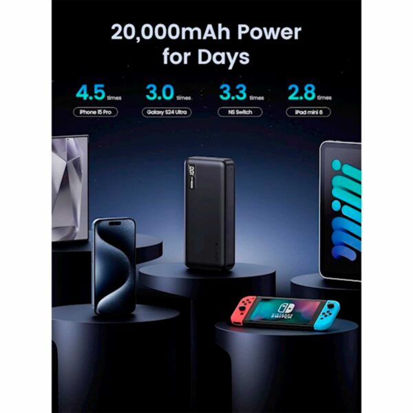 Power Bank Ugreen Carga Rapida Pantalla Digital 2000mAh 20W-Model |Pb312-25683 - Imagen 3