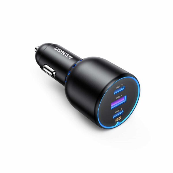 Cargador Ugreen para auto de 130W con puertos USB-C/USB-A | CD293 (90413) - Imagen 2