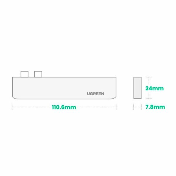 Adaptador Ugreen CM251 ( 60559 ) 5 EN 1 USB-C USB 3.0 HDMI 4K - Imagen 4