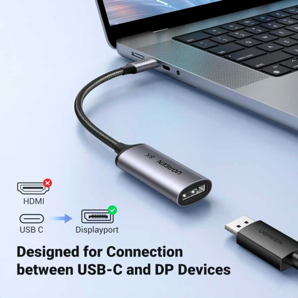 Adaptador de USB-C a Displayport 8K - Ugreen CM654 (15575) - Imagen 5