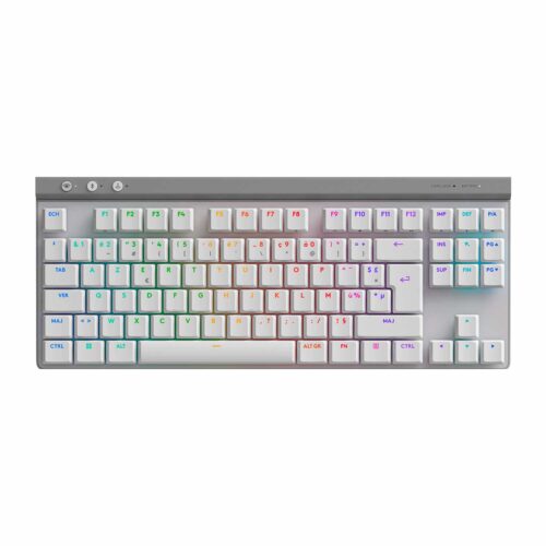 Teclado Gamer Logitech G515 Tkl Wired Lightsync Rgb White