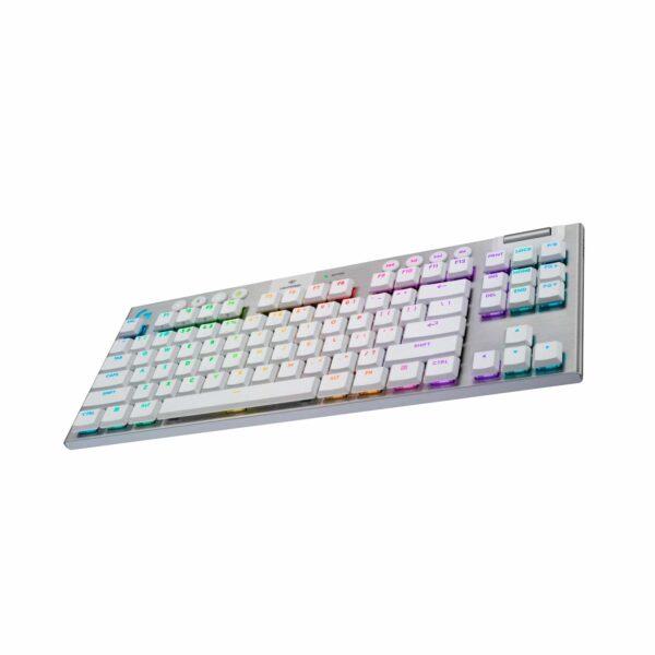 Teclado Gamer Logitech G915 X Tkl Lightspeed Bt Lightsync Rgb Mechanical White - Imagen 3