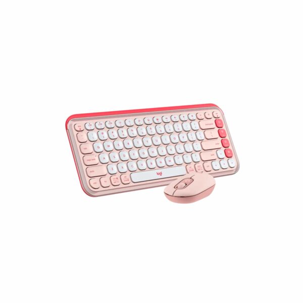 Teclado Logitech + Mouse Pop Icon Bluetooth/Wireless Sp Copilot Rose - Imagen 2