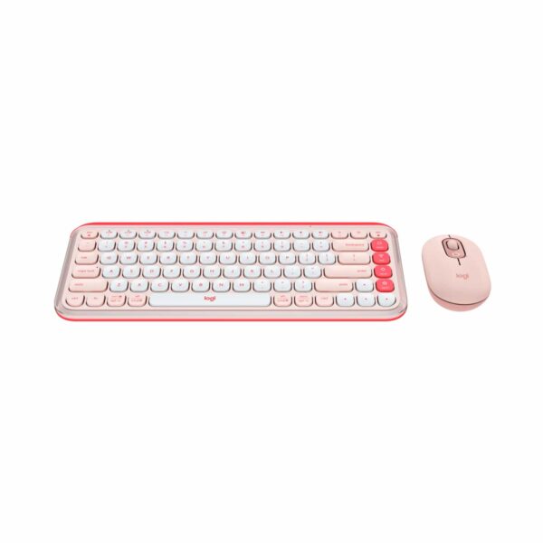 Teclado Logitech + Mouse Pop Icon Bluetooth/Wireless Sp Copilot Rose - Imagen 3