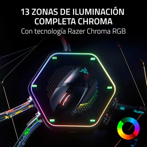 Mouse Gamer Razer Basilisk V3 Pro 35K Dpi Multi-Dispositivo 210H Wireless / Bt / Usb-A Switch Optico 90M 13 Zonas Chroma Black - Imagen 6