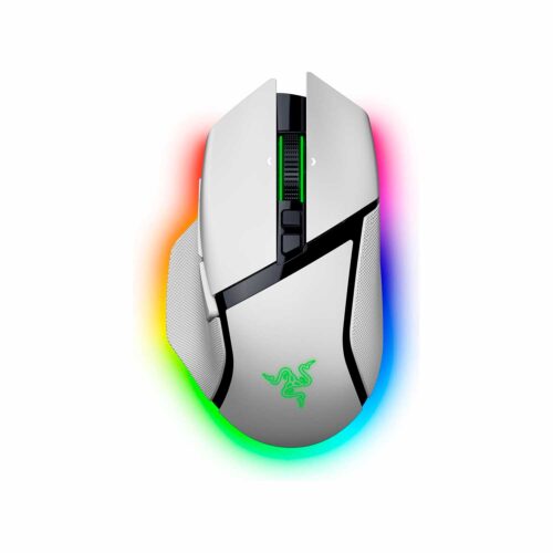 Mouse Gamer Razer Basilisk V3 Pro 35K Dpi Multi-Dispositivo 210H Wireless / Bt / Usb-A Switch Optico 90M 13 Zonas Chroma White