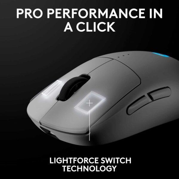 Mouse Gamer Logitech G Pro 2 Ligthspeed Wireless Hero 2 32K Lightforce/Lightsync Rgb White - Imagen 5