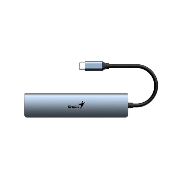 Adaptador Hub USB-C Genius UH-545 gigabit ethernet 1-usb-c 3-usb-A - Imagen 2